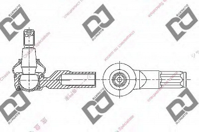 DJ PARTS de1391 -  Наконечник поперечной рулевой тяги